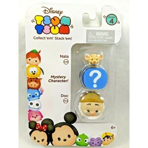 Disney Tsum Tsum 3 PACK SERIES 4 Nala Lion King & Doc Dwarf + MYSTERY FIGURE NEW